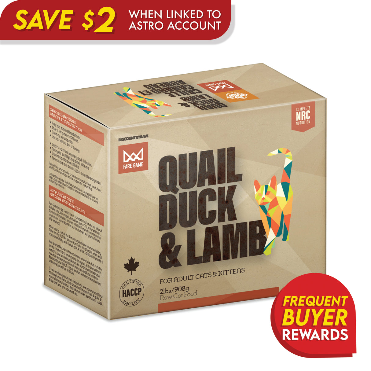 Fare Game Duck, Lamb & Quail by Big Country Raw