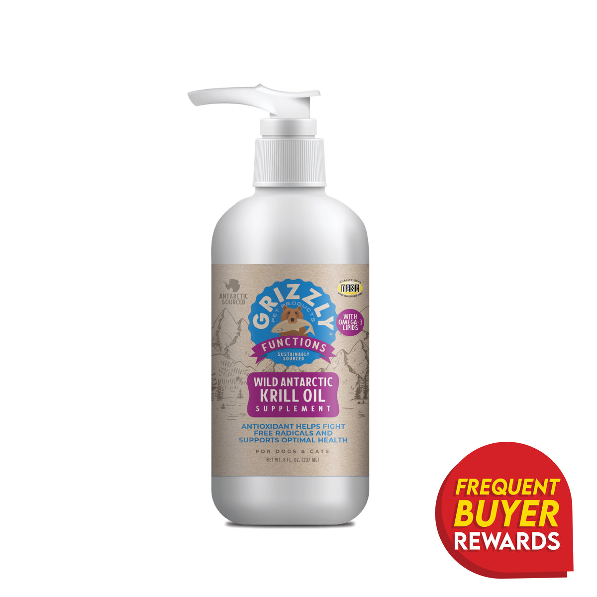 Grizzly Krill Oil Liquid Antioxidant