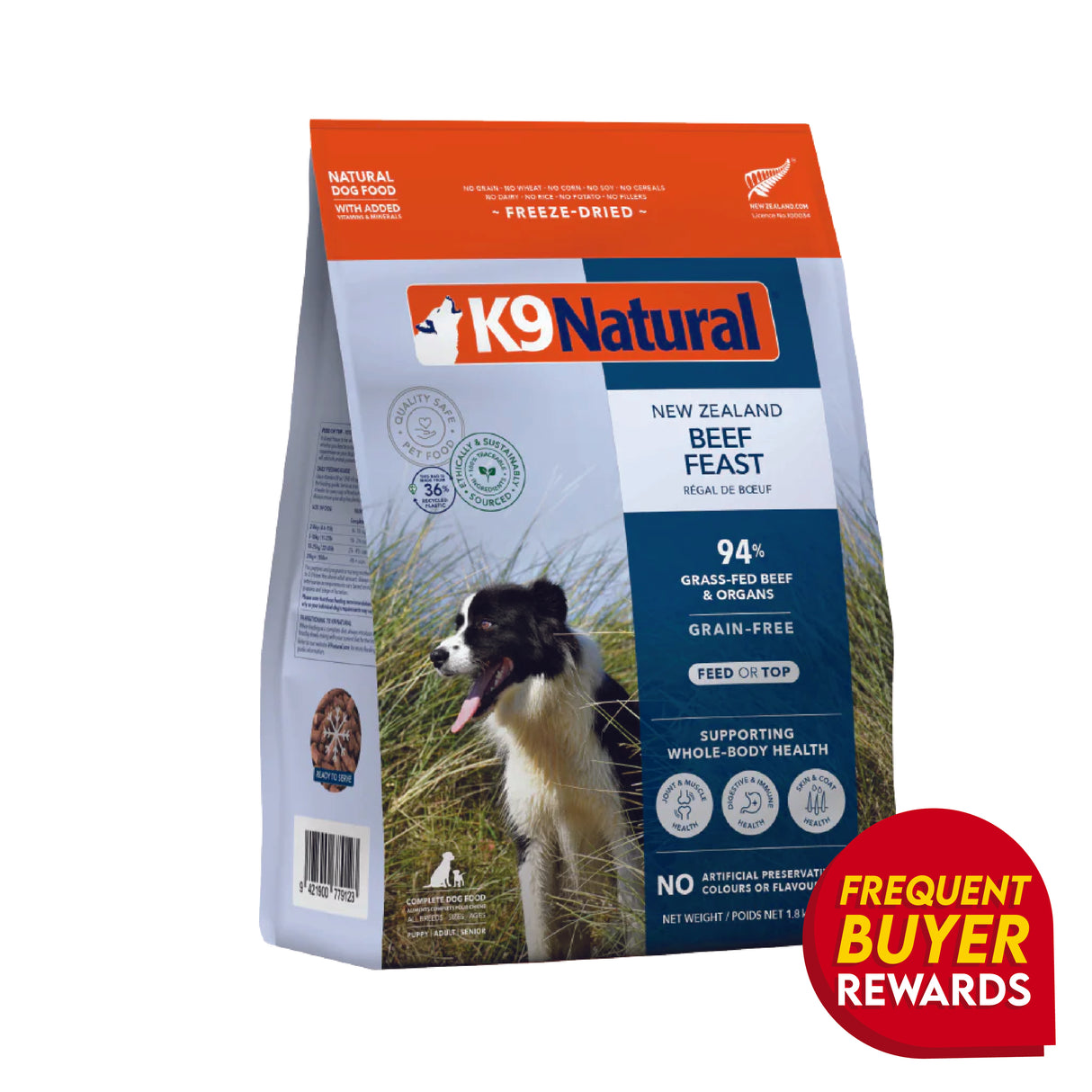 K9 Natural Freeze-Dried Beef Feast for Dogs
