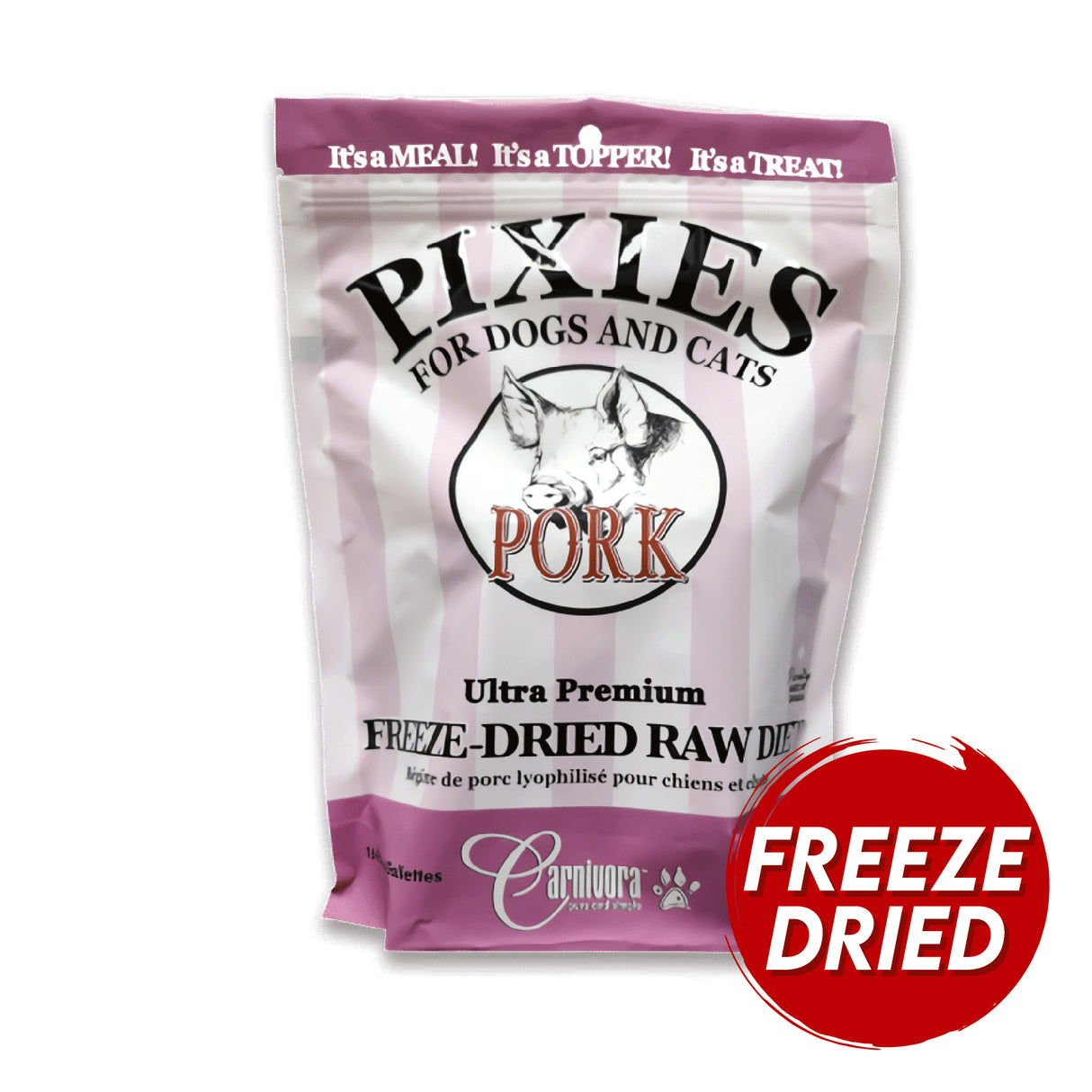 Pixies by Carnivora Freeze-Dried Pork Mini Patties