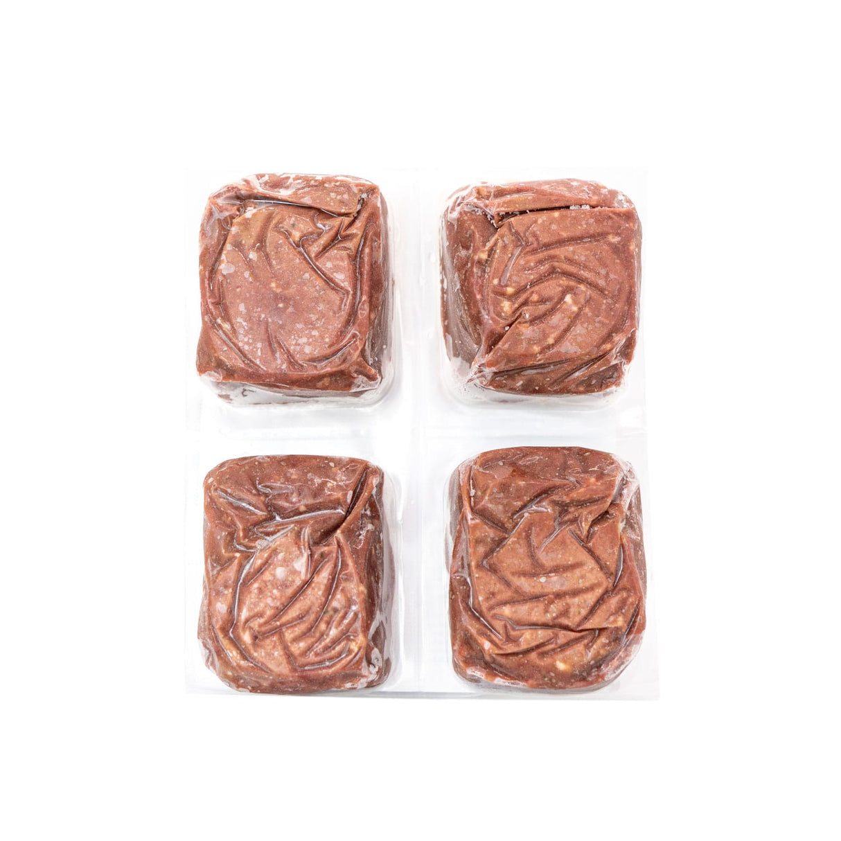 Red Dog Blue Kat Venison for Cats, four vacuum-sealed, raw ¼-lb venison patties for cats, offering a lean, single-protein, minimally processed meal option.