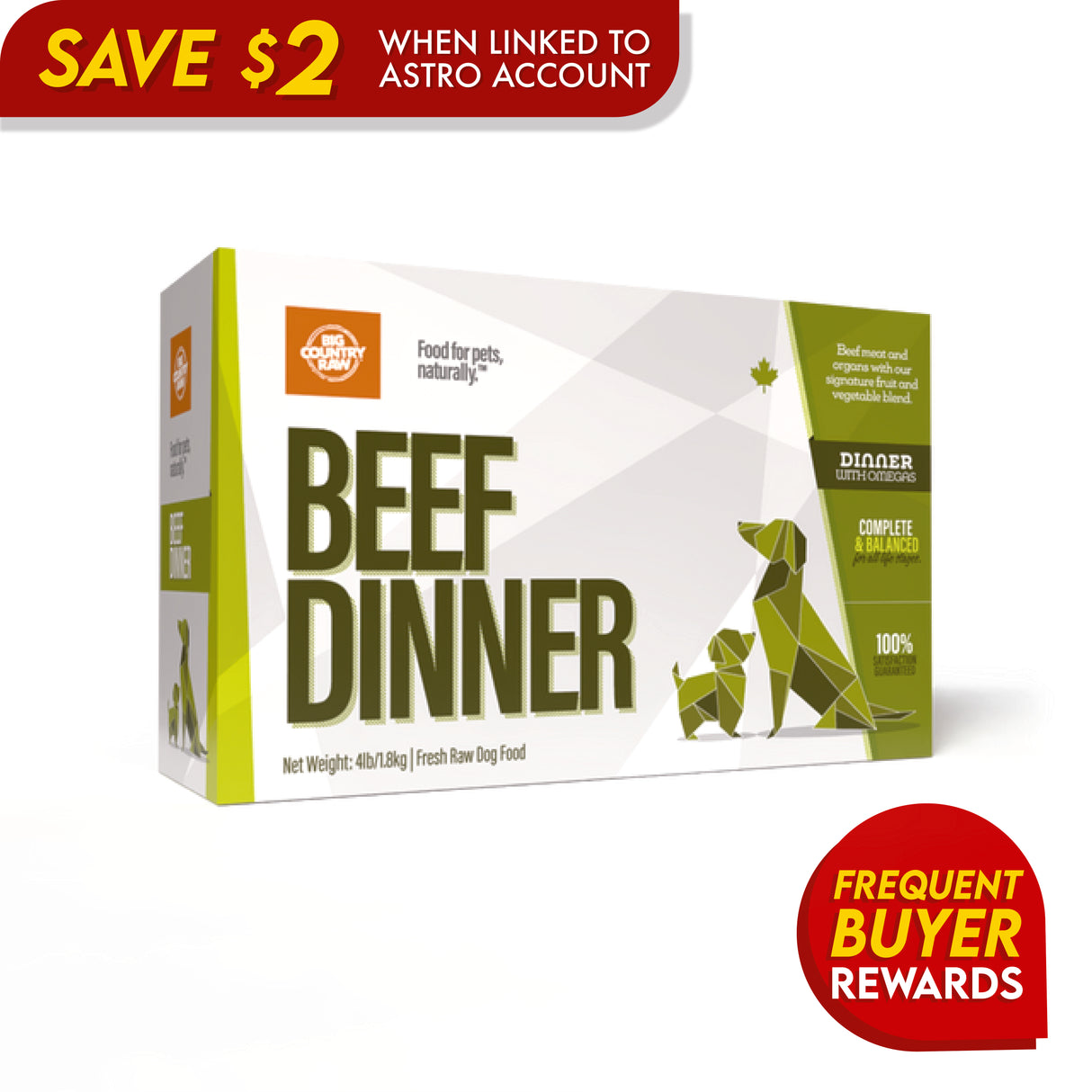 Big Country Raw Beef Dinner