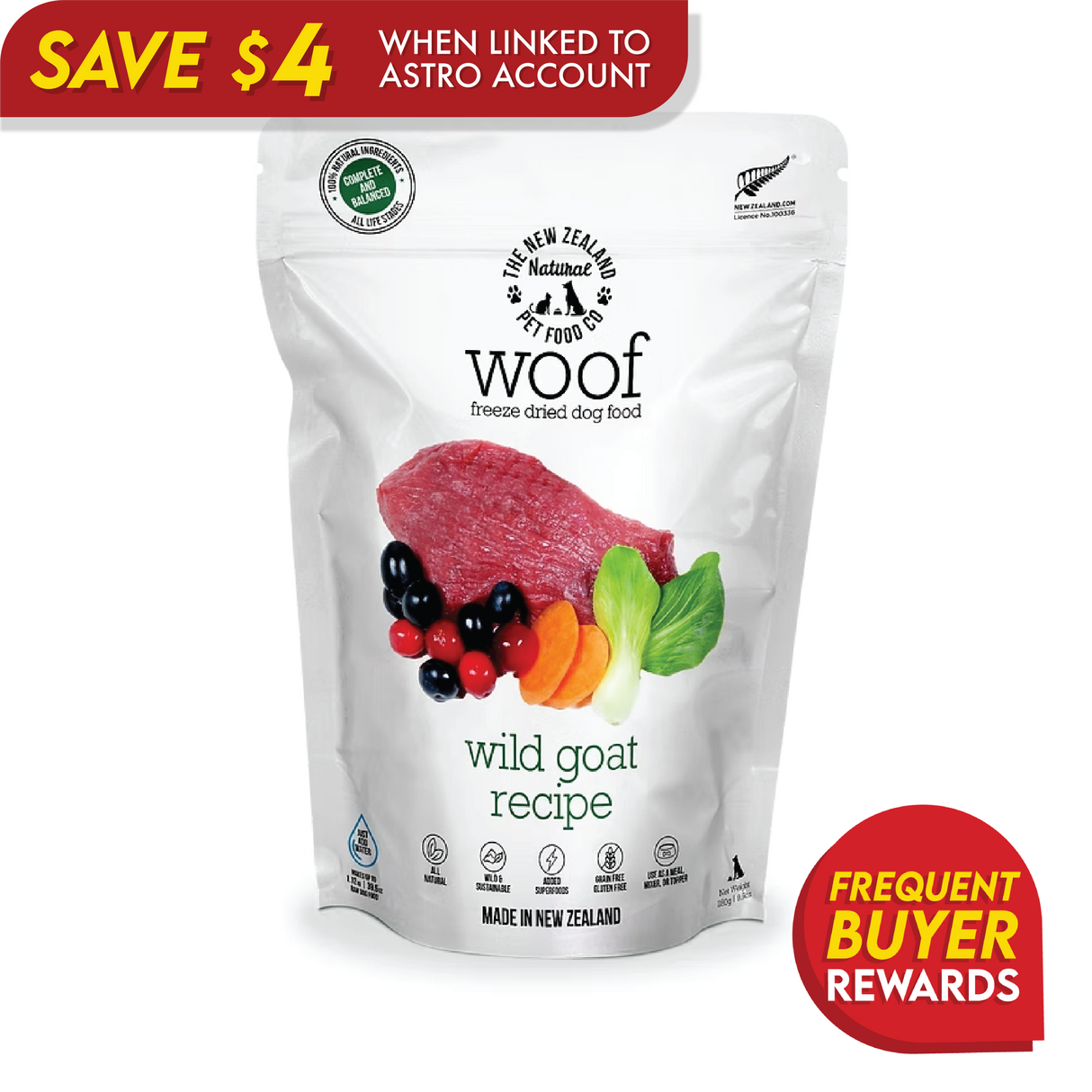 Woof Wild Goat 1kg