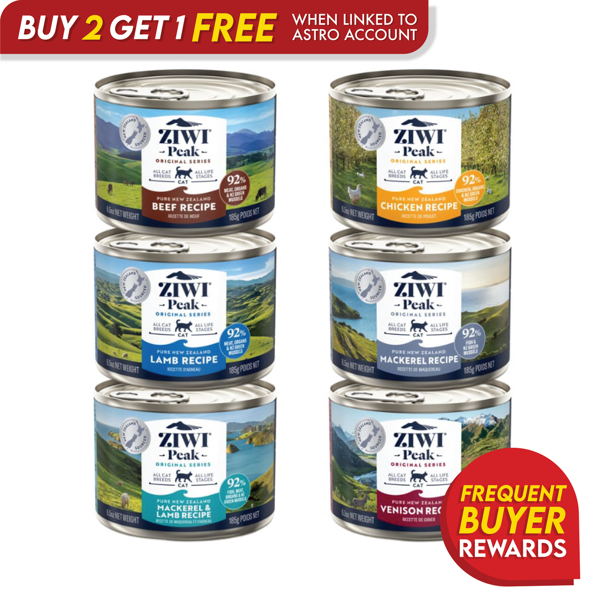 Ziwi Peak Canned Cat Recipes
