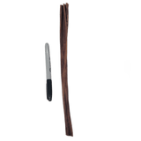 10-12 Regular Chomper Chew (100% Beef Collagen) shown next to a Sharpie for scale; features fibrous ends, ideal for active dog chewers.