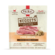 Primal Frozen Pork for Cats package showing crate-free, antibiotic-free pork nuggets, offering balanced raw nutrition in portion-easy nuggets for adult cats.