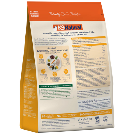 K9 Natural Freeze-Dried Chicken Feast for Dogs