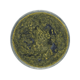 Back 2 Basics Antioxidant Blend in a small round container, featuring a coarsely-ground paste of kale, pumpkin, and blueberries, ideal as a pet meal topper.