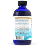 Nordic Naturals Pet Cod Liver Oil in a cobalt-blue bottle, featuring sustainable Arctic cod oil, dosage guidelines, and benefits for dogs' joint and eye health.