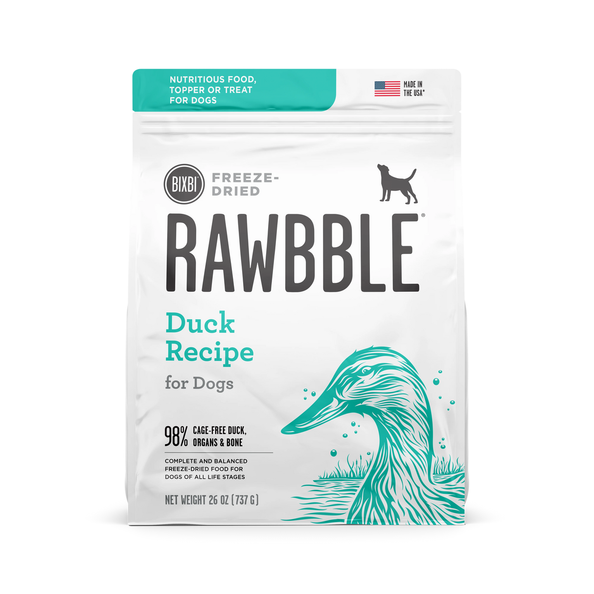 Rawbble Duck Recipe for Dogs