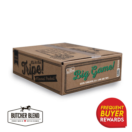Butcher Blend Big Game - Bison, Kangaroo, Elk, Lamb & Tripe for Dogs