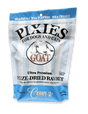 Pixies by Carnivora Pixies Goat Mini Patties (freeze-dried) in a stand-up pouch for dogs and cats, highlighting its ultra-premium, whole-prey, freeze-dried goat formula.
