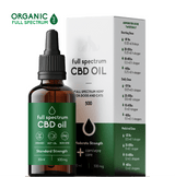 Carnivore Care Organic Full Spectrum Hemp Oil for pets, 30 ml amber tincture with dosing chart, 500 mg CBD, organic MCT oil, non-GMO, standard strength.