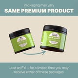 Four Leaf Rover Hip & Joint - Natural Joint Support with green-lipped mussels and eggshell membrane, shown in older and newer packaging, promoting joint health for large dogs.