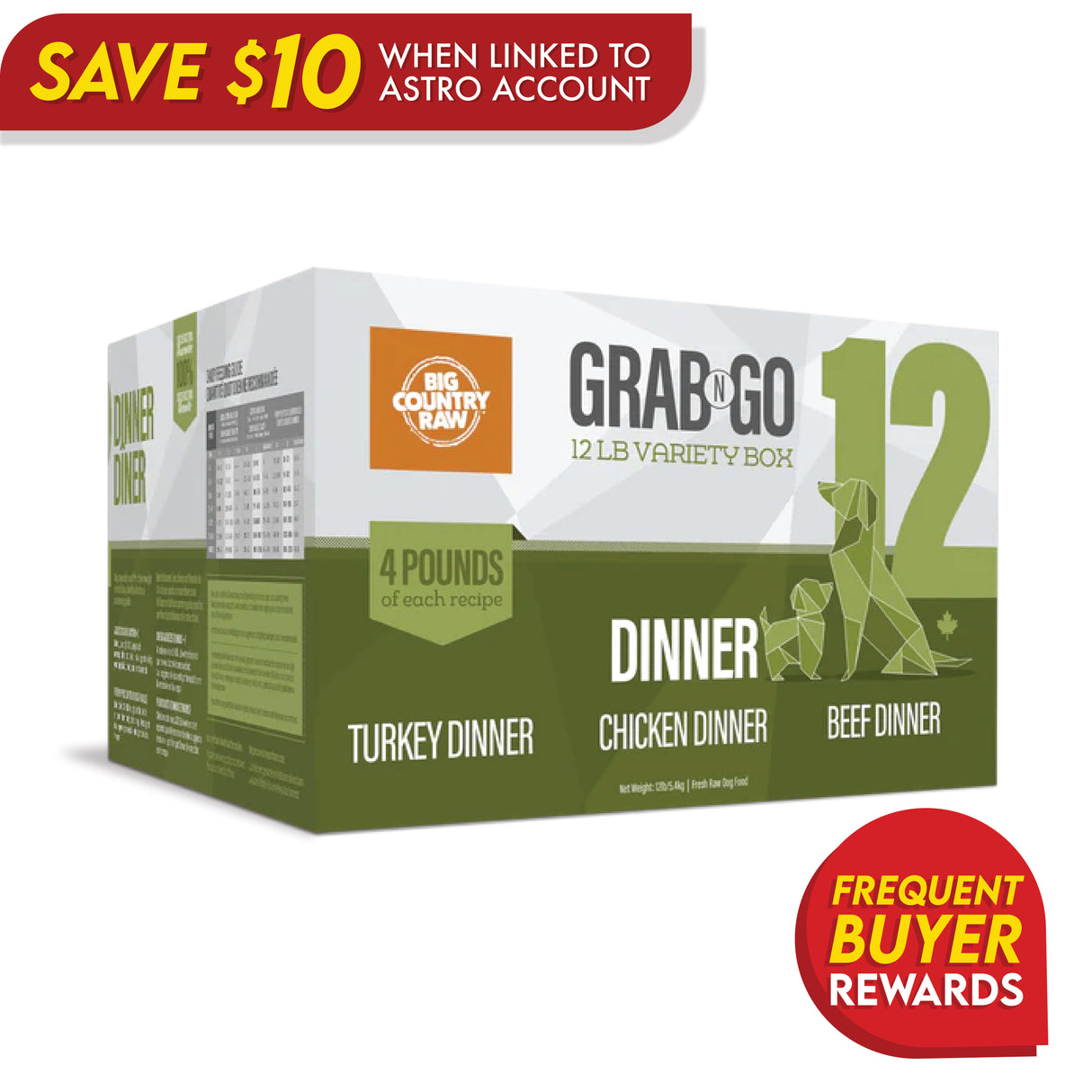 Big Country Raw Grab N Go Dinner Deal