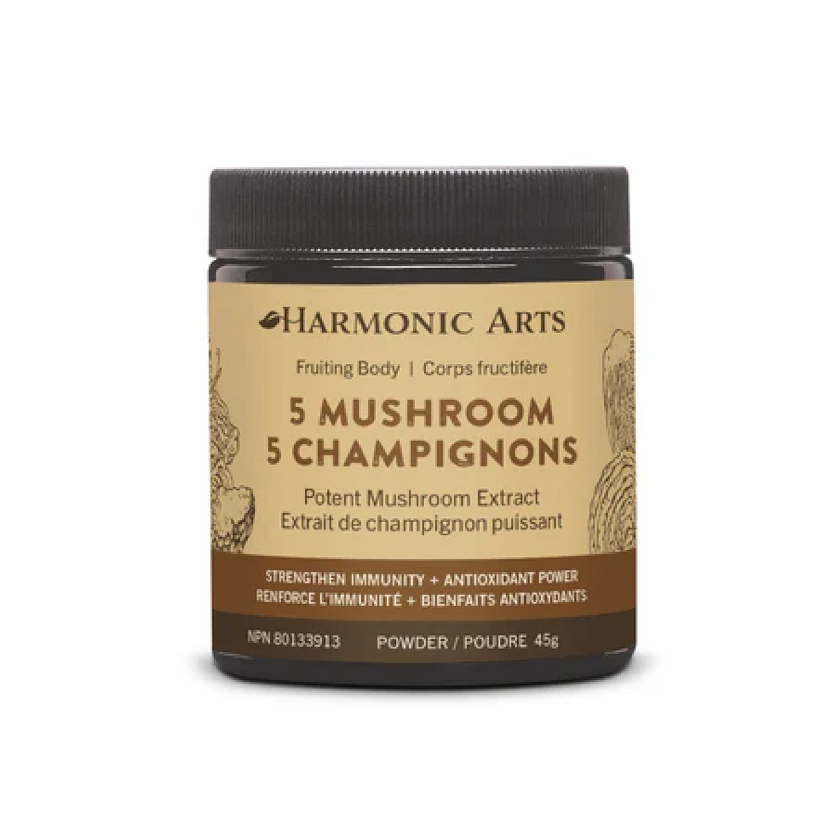 Harmonic Arts 5 Mushroom Concentrated Powder