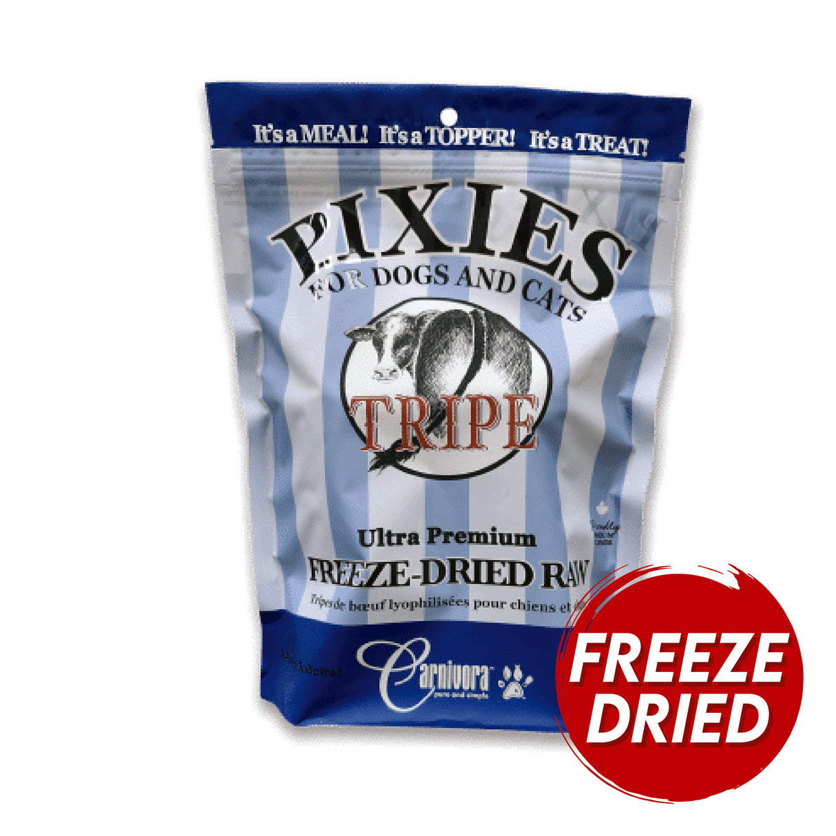 Pixies by Carnivora Freeze-Dried Green Beef Tripe Mini Patties