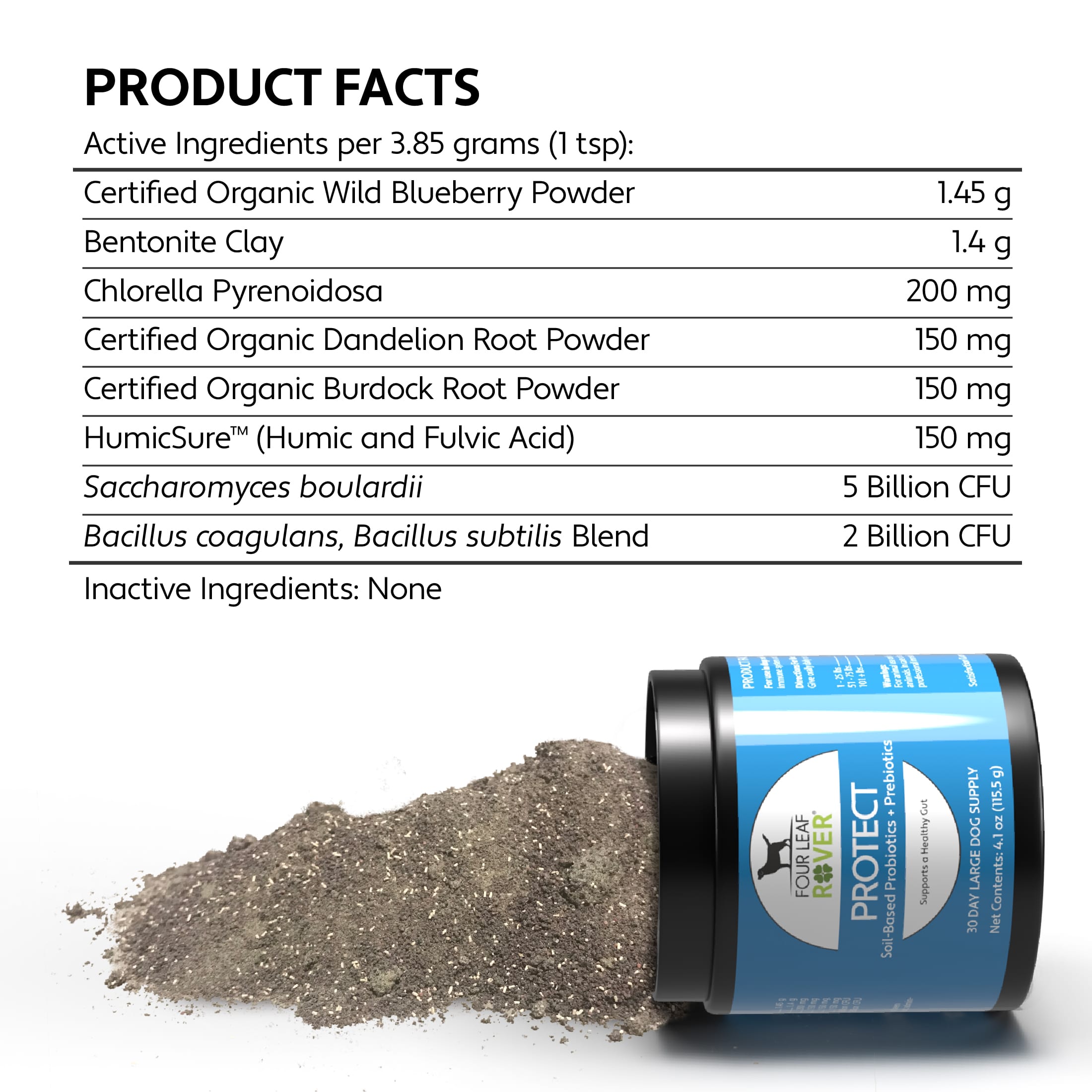 Four Leaf Rover Protect - Soil-Based Probiotics + Prebiotics