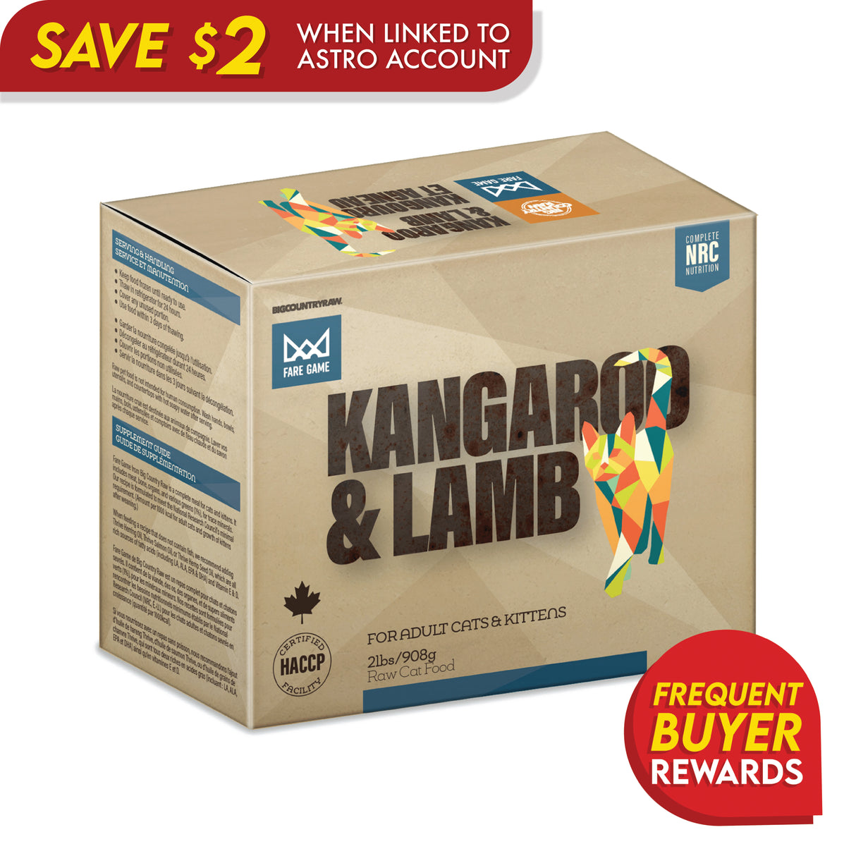 Fare Game Kangaroo & Lamb by Big Country Raw