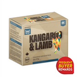 Fare Game Kangaroo & Lamb by Big Country Raw, 2 lb box of raw cat food, HACCP certified, with four vacuum-sealed packs. Suitable for adult cats and kittens.