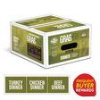 Big Country Raw Grab N Go Dinner Deal box with Turkey, Chicken, and Beef meals, featuring a Frequent Buyer Rewards badge, ideal for balanced nutrition for dogs.