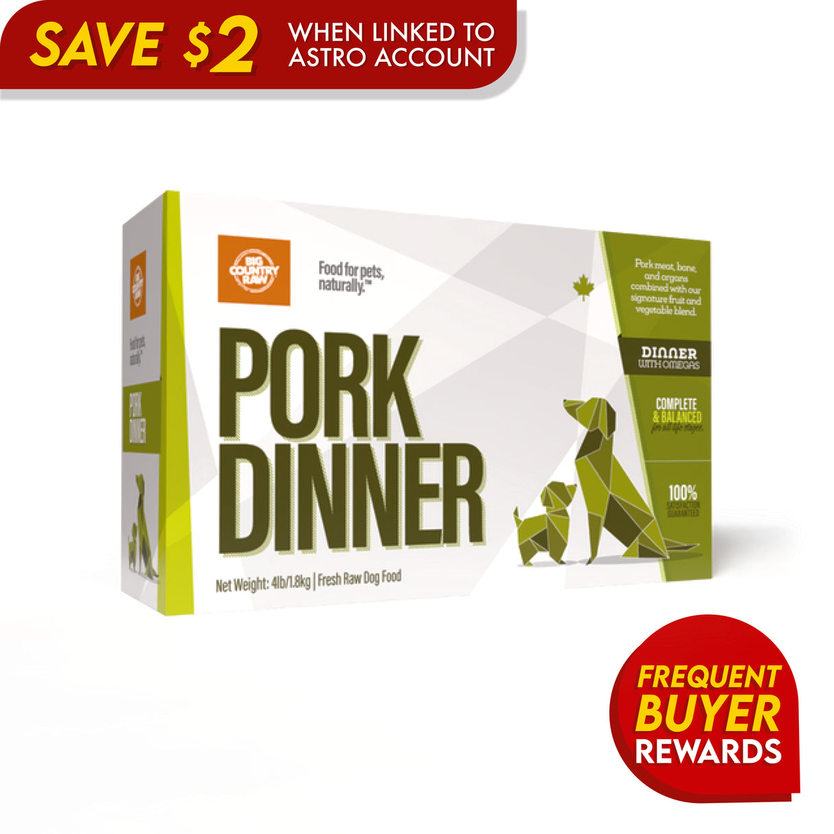 Big Country Raw Pork Dinner