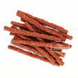 One Ingredient Beef Sticks 150g, featuring a small pile of thin jerky sticks with the True Carnivores logo, ideal for dog chews and training treats.