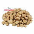 Freeze-dried Beef Tripe Treats 80 Grams, light-tan, porous cubes stamped True Carnivores, ideal protein-rich snack or meal topper for carnivorous pets.