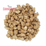 Freeze-dried Beef Tripe Treats 80 Grams, featuring close-up of freeze-dried beef tripe nuggets, branded with True Carnivores, ideal for carnivorous pets.