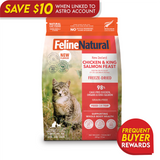 Feline Natural Freeze-Dried Chicken and King Salmon Feast