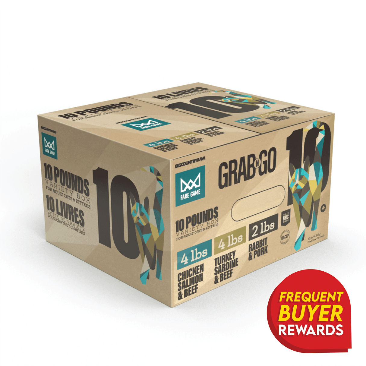 Fare Game Grab N Go 10lb by Big Country Raw