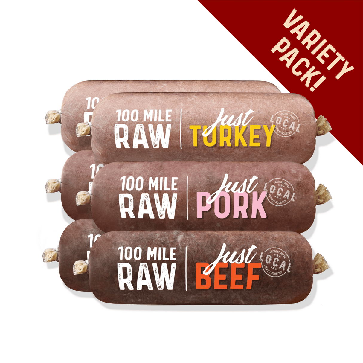 100 Mile Raw Just Variety Pack