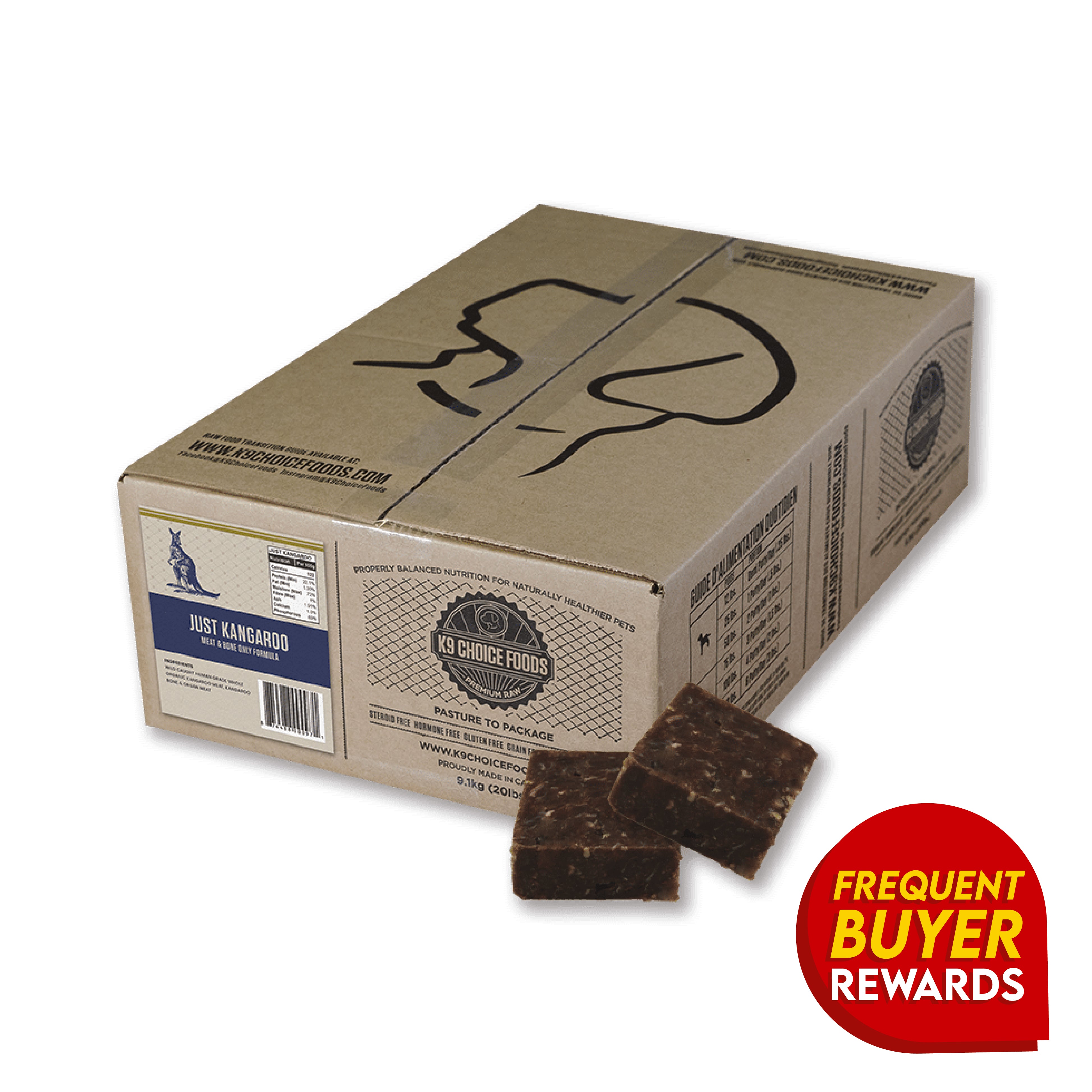 K9 Choice Kangaroo Raw Single-Ingredient Dog Food – True Carnivores