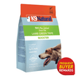 K9 Natural Freeze-Dried Lamb Green Tripe for Dogs in 200g package, featuring a dog photo and “Frequent Buyer Rewards” badge; supports digestive health with New Zealand lamb tripe.