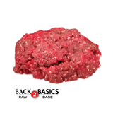 Back 2 Basics Kangaroo - 1lb Portions from $9.49/lb, featuring coarsely-ground raw Australian kangaroo meat in vacuum-sealed packages, ideal for pets with dietary sensitivities.