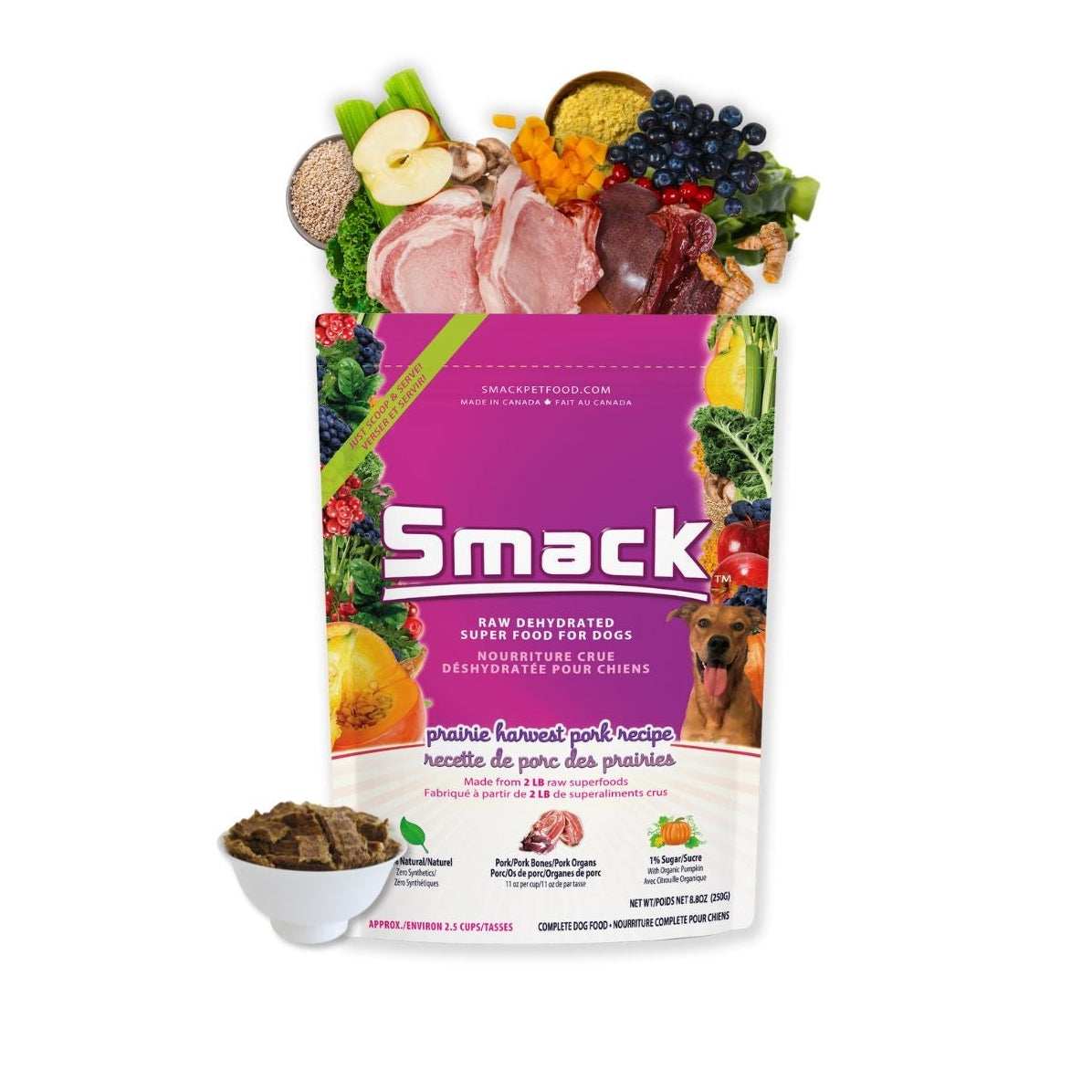 Smack Prairie Harvest Pork for Dogs