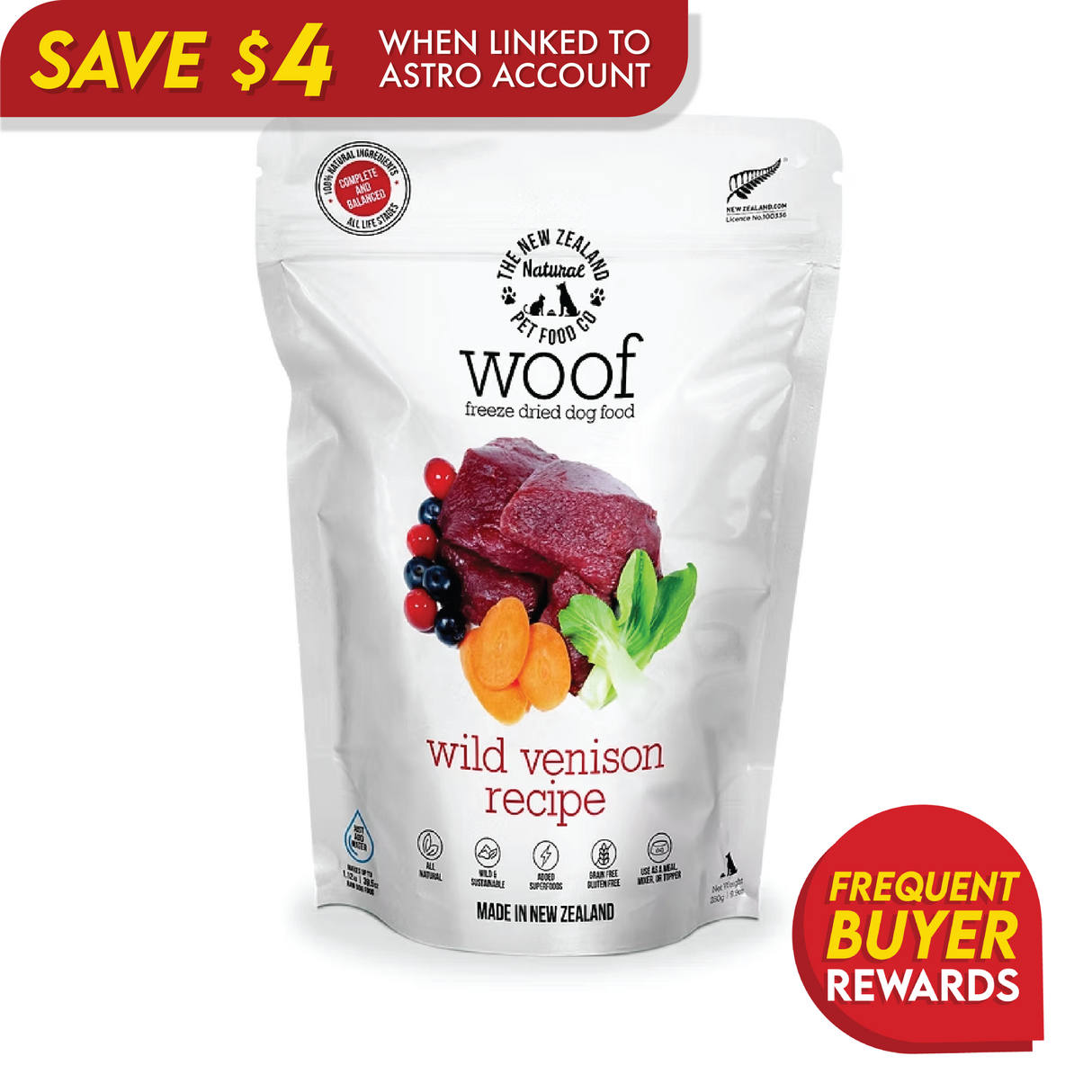 Woof Wild Venison 1kg