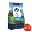 ZIWI® Peak Mackerel & Lamb dog food, 1 kg bag, features 96% whole seafood, lamb, and organs. Includes Frequent Buyer Rewards badge. Air-dried and bowl-ready.