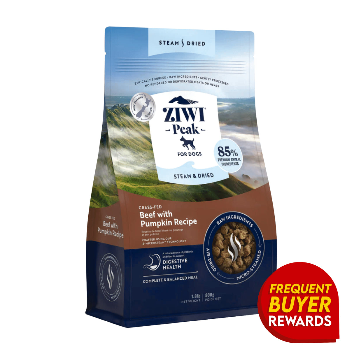 Ziwi Peak Steam Dried Beef with Pumpkin