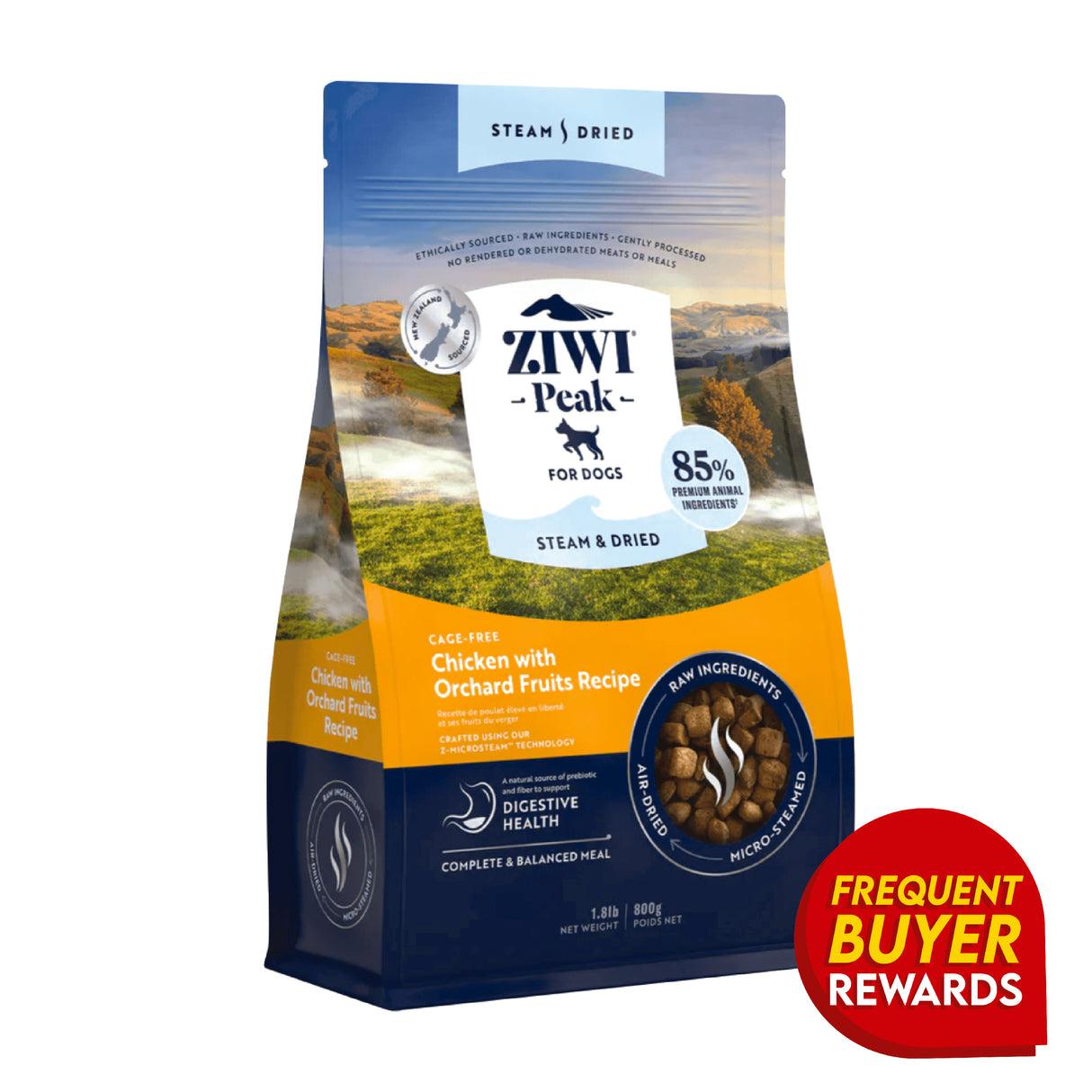Ziwi Peak Steam Dried Chicken with Orchard Fruits