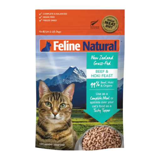 Feline Natural Freeze-Dried Beef and Hoki Feast for Cats
