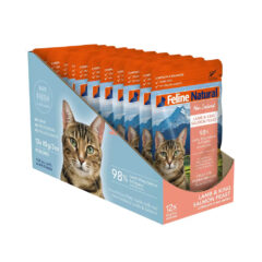 Feline Natural Lamb and Salmon Pouches